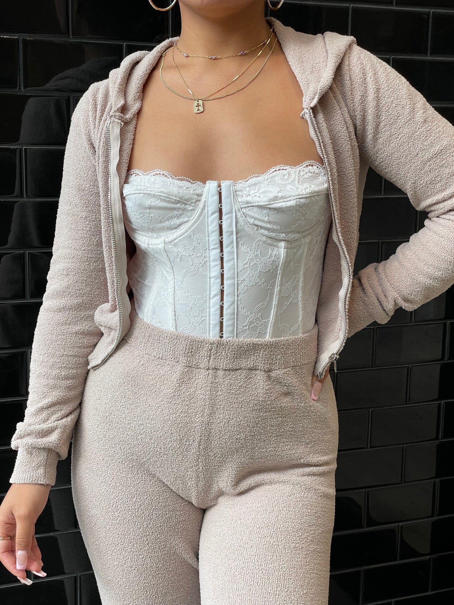 Laced up corset top