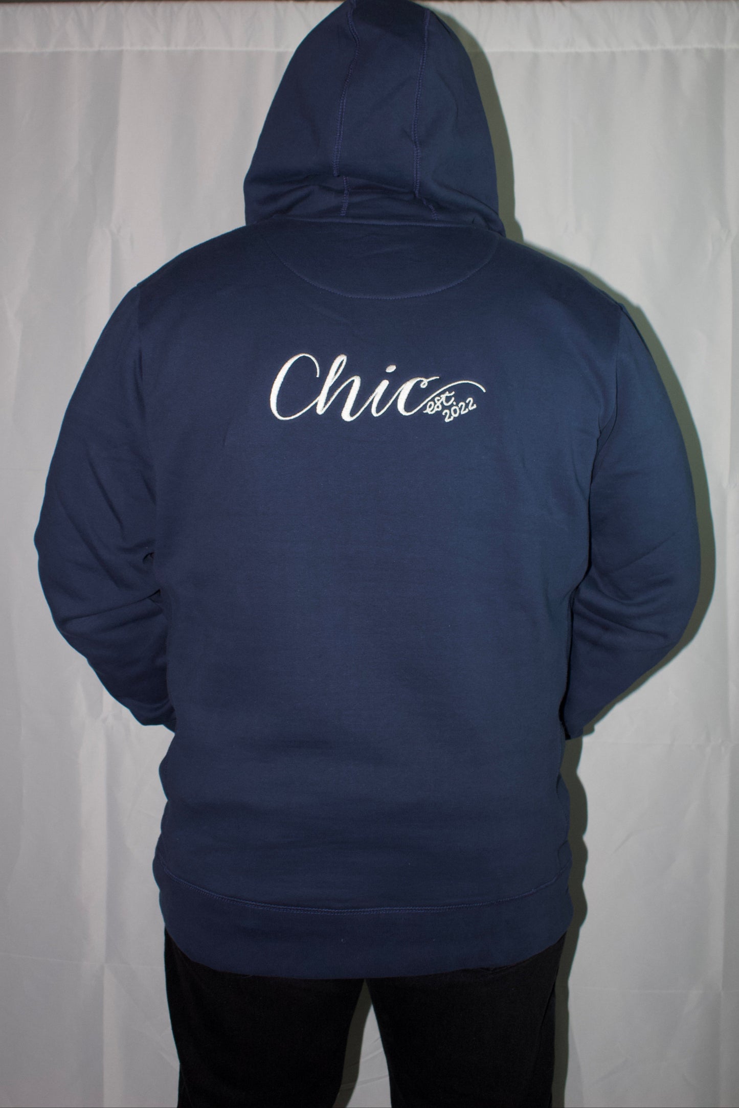Ocean Navy Heavyweight Organic Brushed Zip